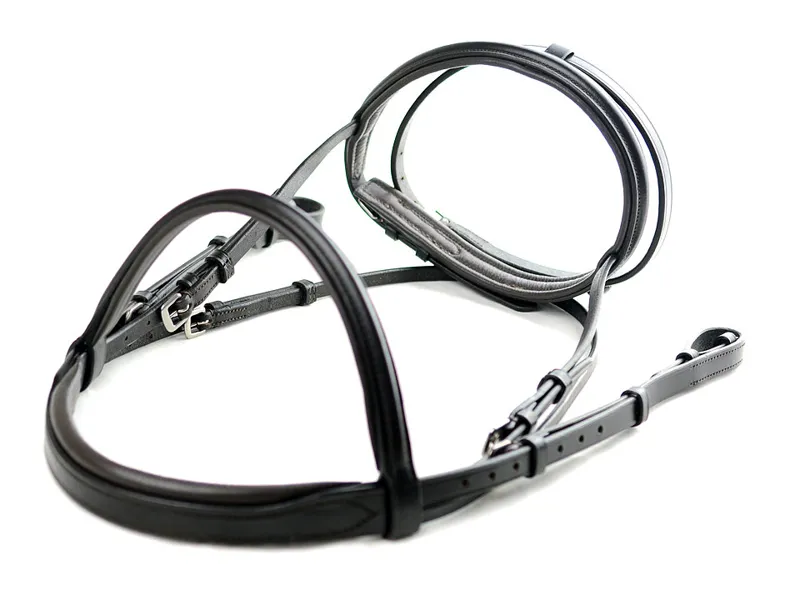 Ascot Comfort Flash Bridle Black-1